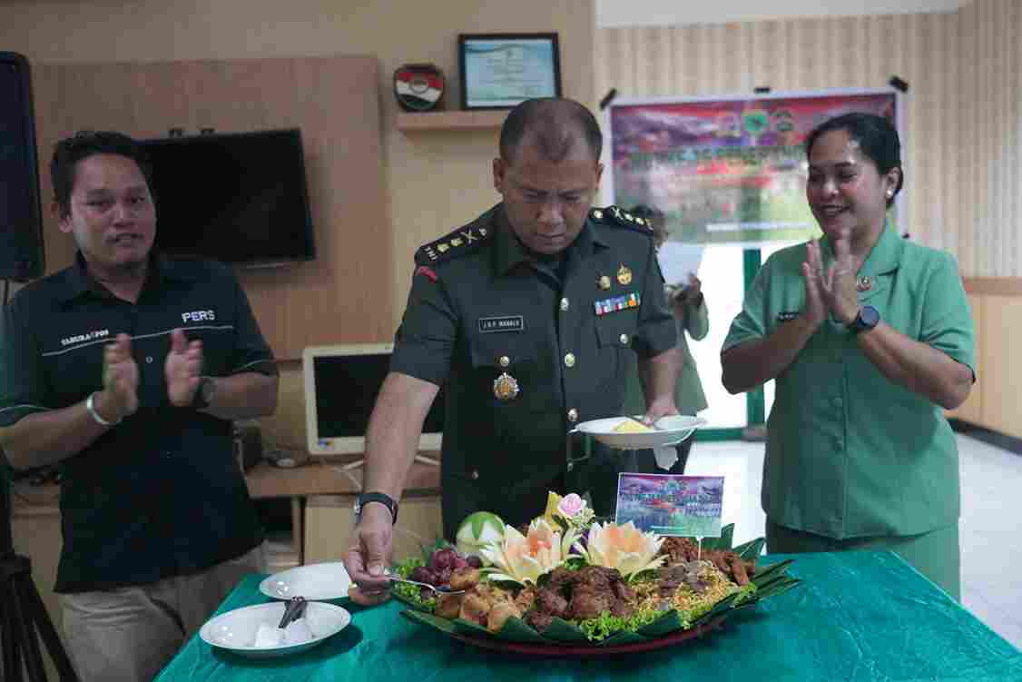 Pendam Kasuari Gelar Syukuran  HUT ke-75 Penerangan TNI AD: Bekerja dengan Hati, Profesional dan Terpercaya