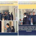 Kepala Lembaga Pemasyarakatan Kelas 1 Bandar Lampung Pimpin Langsung Deteksi Dini di Blok Hunian