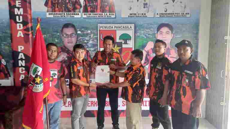 Penyerahan SK Karateker PAC Pagaran Tapah, Pemuda Pancasila Rohul Perkuat Konsolidasi Organisasi