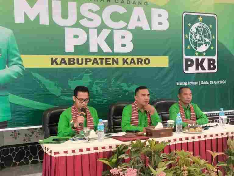 Pada Muscab DPC PKB Kabupaten Karo Sastroy Bangun, S.Sos Didukung 15 dari 17 DPAC Se-Kabupaten Karo