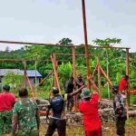 Satgas TMMD Ke-128 dan Warga Kompak, Pembangunan Rumah Capai Progres Positif