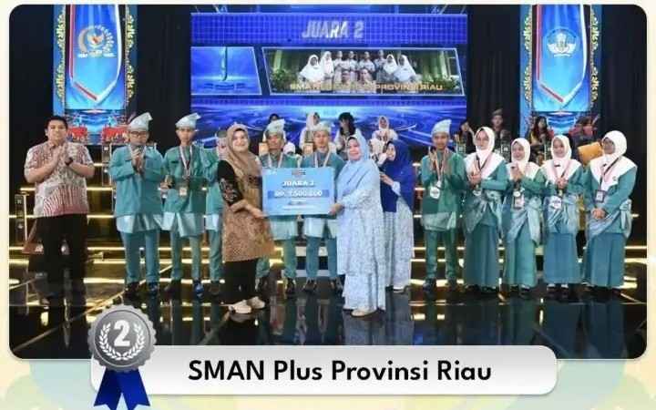 SMAN Plus Provinsi Riau Raih Juara II Lomba Cerdas Cermat Empat Pilar MPR RI Tingkat Provinsi