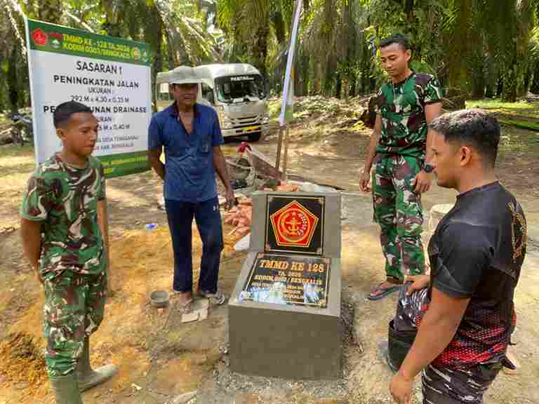 Jelang Ditutup, Satgas TMMD Berupaya Rampungkan Seluruh Rangkaian Kerja di Bengkalis