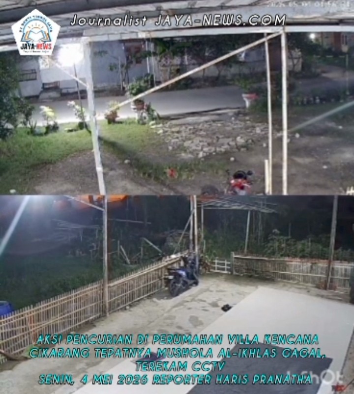 Terekam CCTV, Aksi Pencuri Motor Gagal Dilakukan Di Perumahan Villa Kencana Cikarang, Ini Lengkapnya