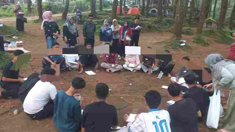 Diajak Camping Tokoh Pesantren Kader NU Bersama Psikolog Dinas, Korban Kekerasan Seksual Kembali Pulih