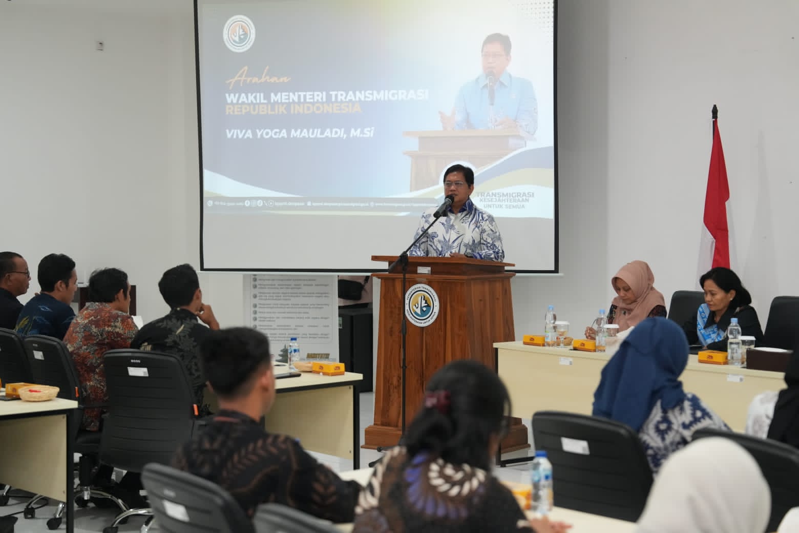 Pembinaan Pegawai Balai Transmigrasi, Wamen Viva Yoga: ASN Kementrans Berkontribusi Membangun Kesejahteraan Rakyat