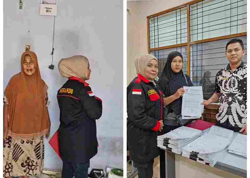 Memanusiakan Manusia, Srikandi GRIB Jaya Pekanbaru Dampingi Masyarakat Kurang Mampu Ke BAZNAS Riau