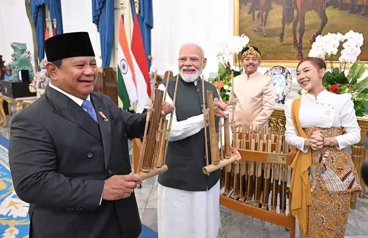 Oleh-Oleh Diplomasi dari Presiden Prabowo, Angklung Warnai Kehangatan Pertemuan dengan PM Narendra Modi