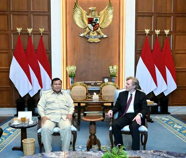 Presiden Prabowo Terima Wakil Menteri Perang AS Elbrigde Colby, Perkuat Kemitraan Strategis Indonesia-Amerika Serikat