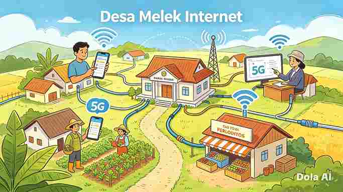 PROGRAM “DESA MELEK INTERNET” Mewujudkan Desa Cerdas, Mandiri, dan Berdaya Saing Digital