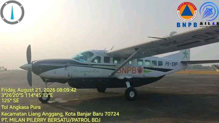 TANGANI KARHUTLA , LIMA PESAWAT OMC TNI AU DITERBANGKAN UNTUK PERKUAT 30 UNIT YANG SUDAH DI KALIMANTAN