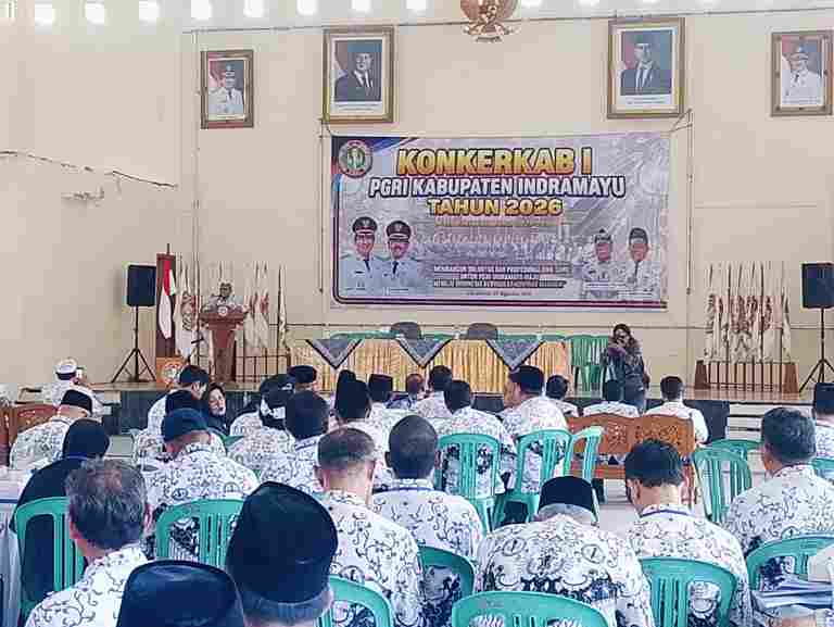 KONKERKAB PGRI INDRAMAYU 2026, PERKUAT SOLIDITAS DAN PROFESIONALISME GURU MENUJU PENDIDIKAN BERMUTU