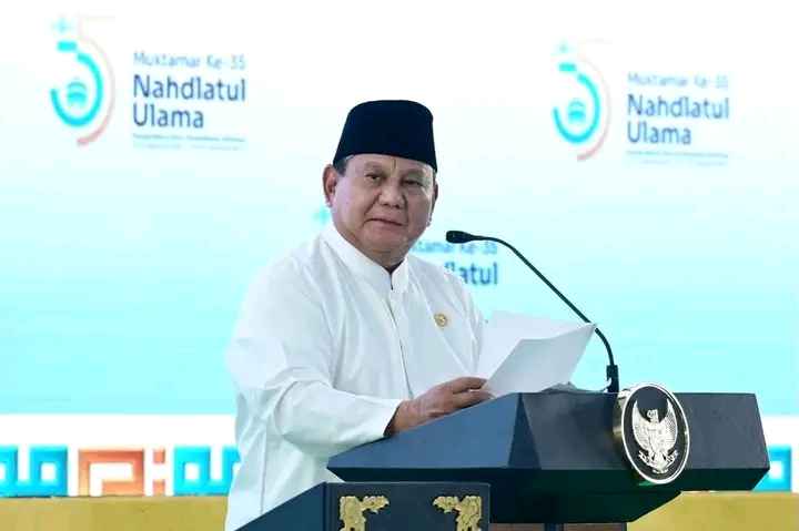 BUKA MUKTAMAR KE-35 NU, PRESIDEN PRABOWO: NU INSTITUSI BERSEJARAH DAN BERJASA BESAR BAGI INDONESIA