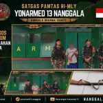 SATGAS YONARMED 13/NANGGALA TERIMA PENYERAHAN SUKARELA SENPI RAKITAN DI POS JAUNG