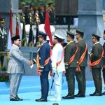 Presiden Prabowo Pimpin Upacara Peringatan HUT ke-81 TNI di Cilangkap